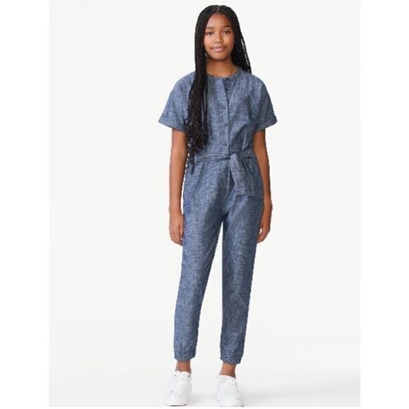 Girls Jumpsuit Dresses & Tracksuit 6-Piece Set Size S - Picture 13 of 15